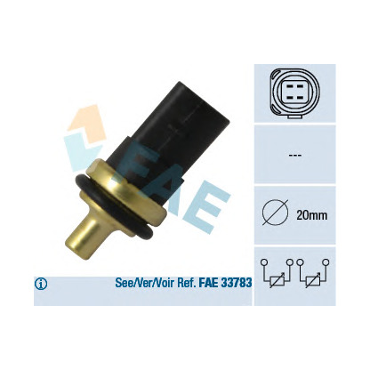 Foto Sensor, temperatura del refrigerante FAE 33781