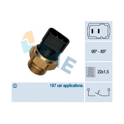Photo Interrupteur de température, ventilateur de radiateur FAE 37210