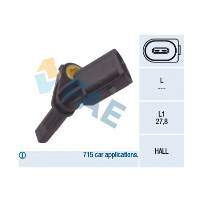 Foto Sensor, Raddrehzahl FAE 78064