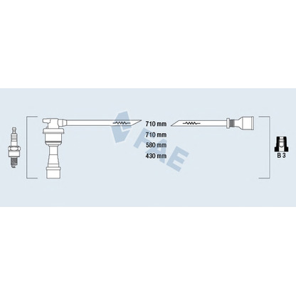 Photo Ignition Cable Kit FAE 85999