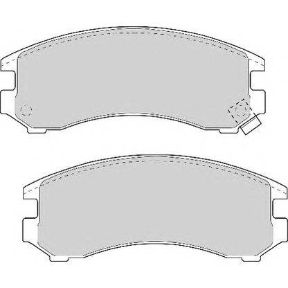 Фото Комплект тормозных колодок, дисковый тормоз NECTO FD6661A