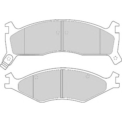 Photo Brake Pad Set, disc brake NECTO FD6652A