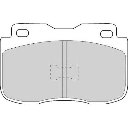 Photo Kit de plaquettes de frein, frein à disque NECTO FD4167A