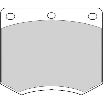 Фото Комплект тормозных колодок, дисковый тормоз NECTO FD4023A