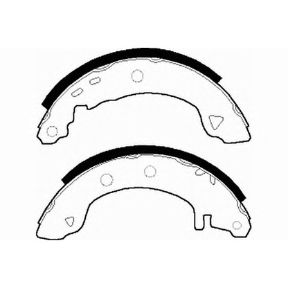 Photo Brake Shoe Set NECTO N1325