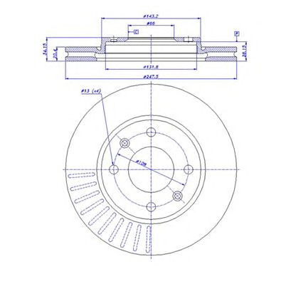 Photo Disque de frein CAR 142530