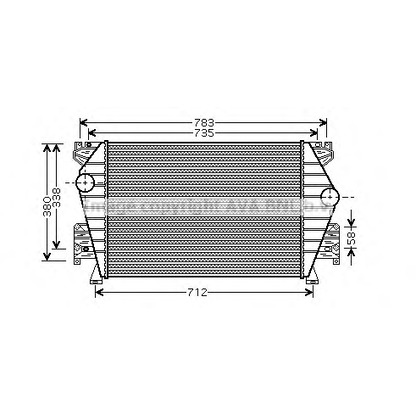 Photo Intercooler, charger AVA QUALITY COOLING AI4191