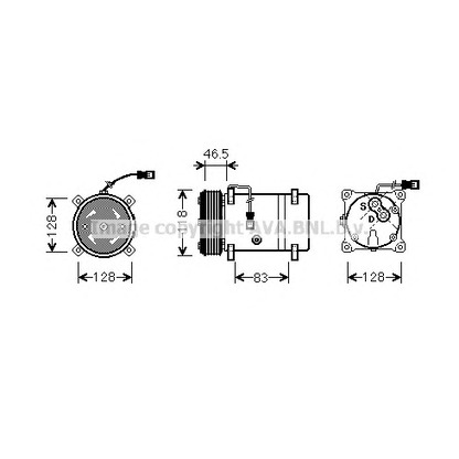 Foto Compresor, aire acondicionado AVA QUALITY COOLING CNAK158