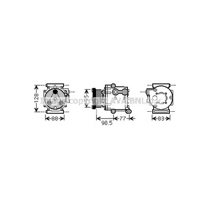 Photo Compressor, air conditioning AVA QUALITY COOLING FDAK434