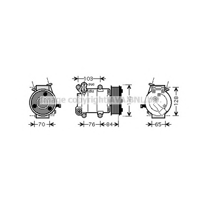 Foto Spule, Magnetkupplung-Kompressor AVA QUALITY COOLING FDK418