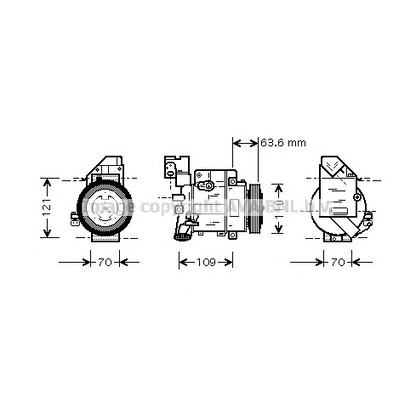 Photo Compressor, air conditioning AVA QUALITY COOLING MSK425