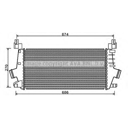 Photo Intercooler, charger AVA QUALITY COOLING OL4548