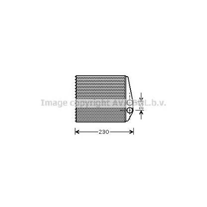 Photo Heat Exchanger, interior heating AVA QUALITY COOLING OL6355