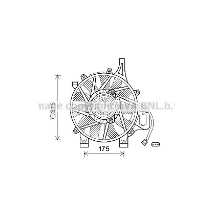 Photo Fan, A/C condenser AVA QUALITY COOLING OL7536