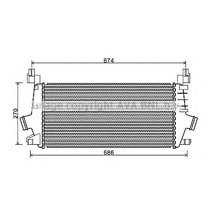 Photo Intercooler, charger AVA QUALITY COOLING OLA4548