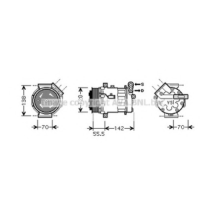 Photo Compressor, air conditioning AVA QUALITY COOLING OLK447