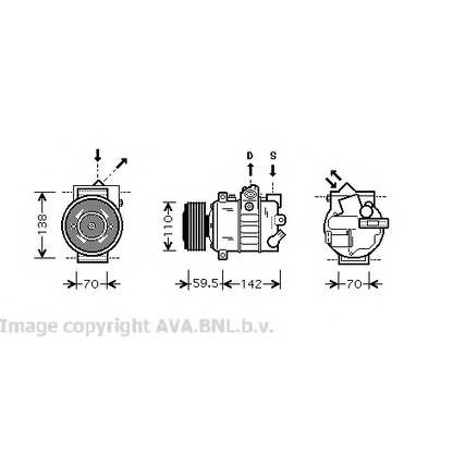 Foto Magnetkupplung, Klimakompressor AVA QUALITY COOLING VWK220