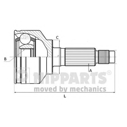 Photo Joint Kit, drive shaft NIPPARTS J2820508