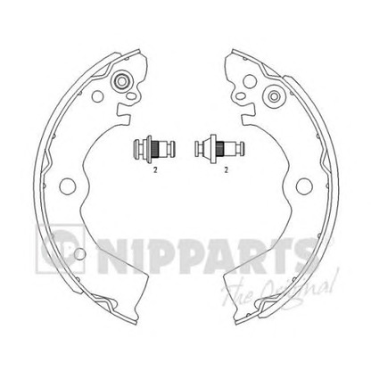 Photo Brake Shoe Set NIPPARTS J3501042