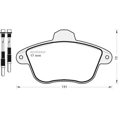 Photo Brake Pad Set, disc brake MGA 295