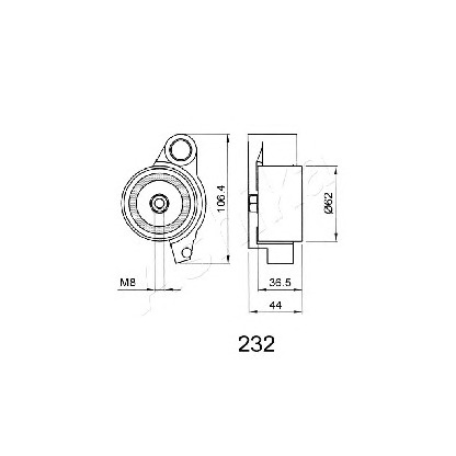 Foto Rullo tenditore, Cinghia dentata ASHIKA 4502232