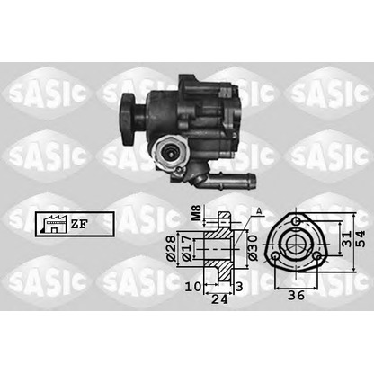 Photo Hydraulic Pump, steering system SASIC 7076009