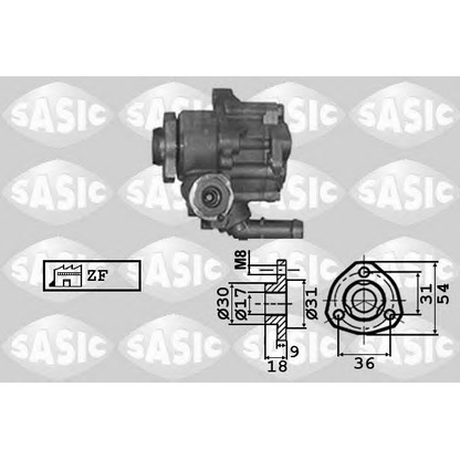 Photo Hydraulic Pump, steering system SASIC 7076023