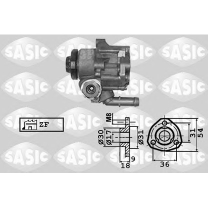 Photo Hydraulic Pump, steering system SASIC 7076024