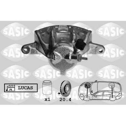 Photo Brake Caliper SASIC SCA0089