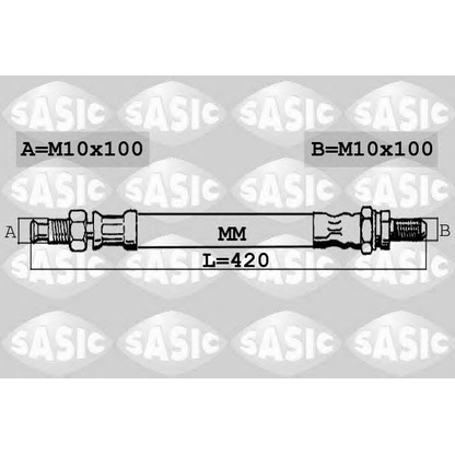 Foto Tubo flexible de frenos SASIC SBH6331