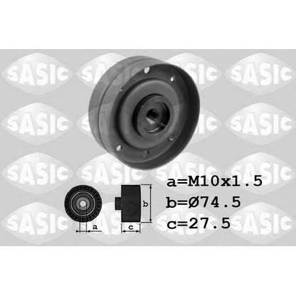 Photo Deflection/Guide Pulley, timing belt SASIC 1706067