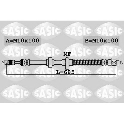 Foto Flessibile del freno SASIC 6600056