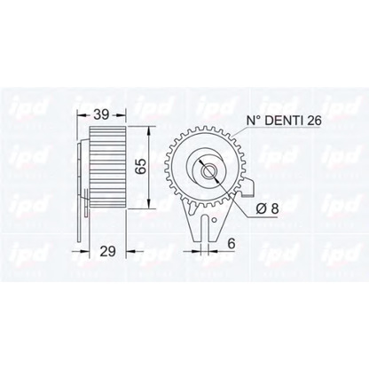 Foto Rullo tenditore, Cinghia dentata IPD 140932