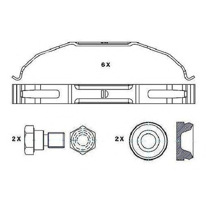 Foto Kit pastiglie freno, Freno a disco ABEX G6894