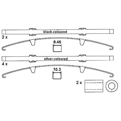 Photo Brake Pad Set, disc brake DURON DCV1583B