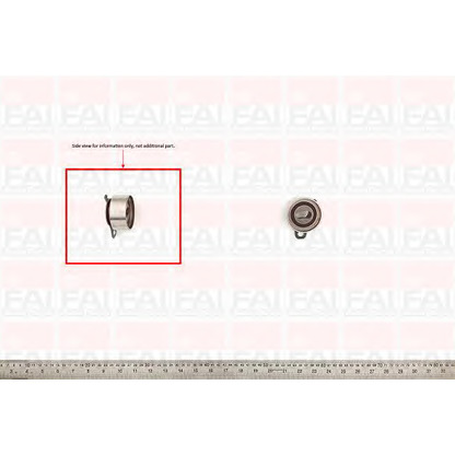 Photo Tensioner Pulley, timing belt FAI T9288