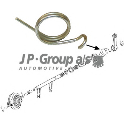 Photo Spring, clutch lever JP GROUP 8131000306