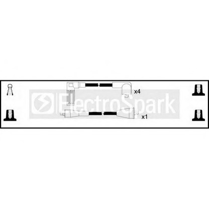 Фото Комплект проводов зажигания STANDARD OEK135