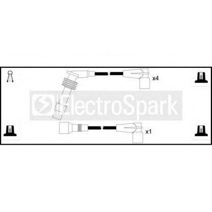 Zdjęcie Zestaw przewodów zapłonowych STANDARD OEK068