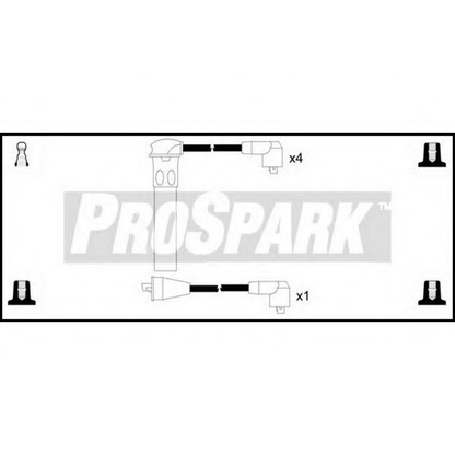 Фото Комплект проводов зажигания STANDARD OES118