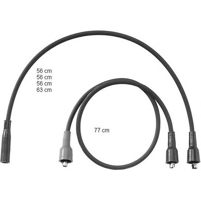 Zdjęcie Zestaw przewodów zapłonowych BERU ZEF762