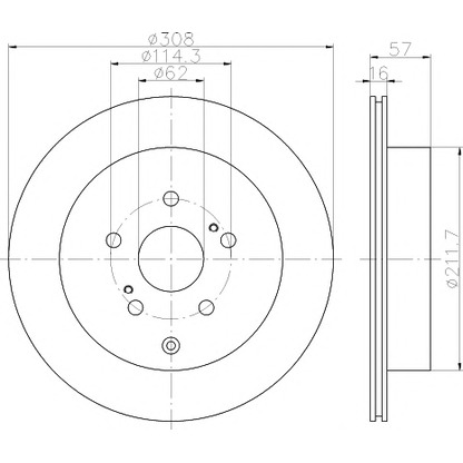 Photo Brake Disc PAGID 55222