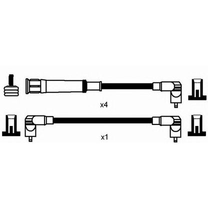 Foto Juego de cables de encendido NGK 0575
