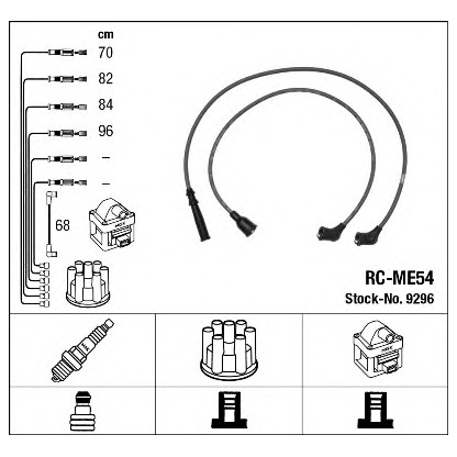 Foto Zündleitungssatz NGK 9296