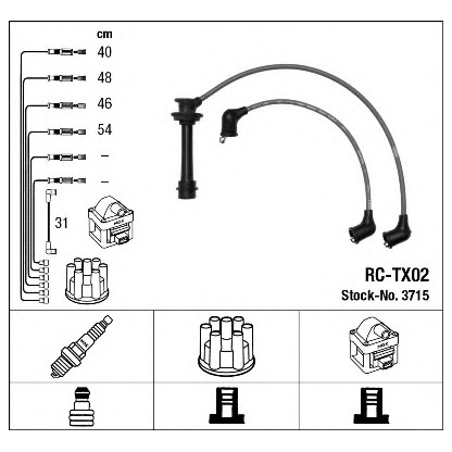 Photo Ignition Cable Kit NGK 3715