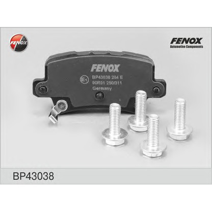 Photo Brake Pad Set, disc brake FENOX BP43038