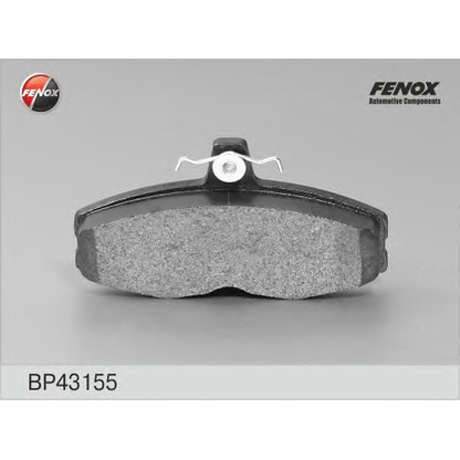 Фото Комплект тормозных колодок, дисковый тормоз FENOX BP43155