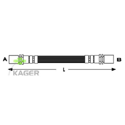 Photo Brake Hose KAGER 380709