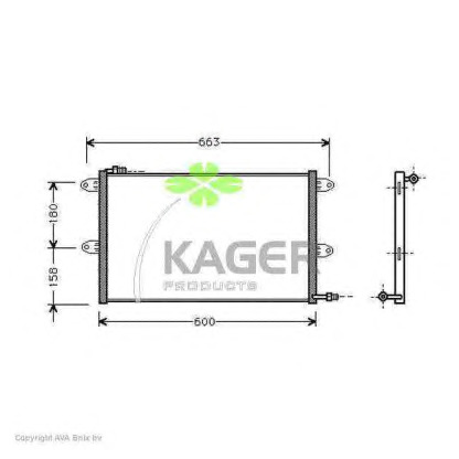 Photo Condenser, air conditioning KAGER 945393