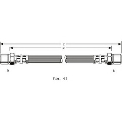Zdjęcie Przewód hamulcowy elastyczny GIRLING 9001141